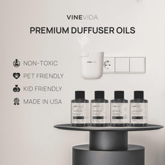 VINEVIDA Brazilian Warmth diffuser oil enhances cozy evenings at home.