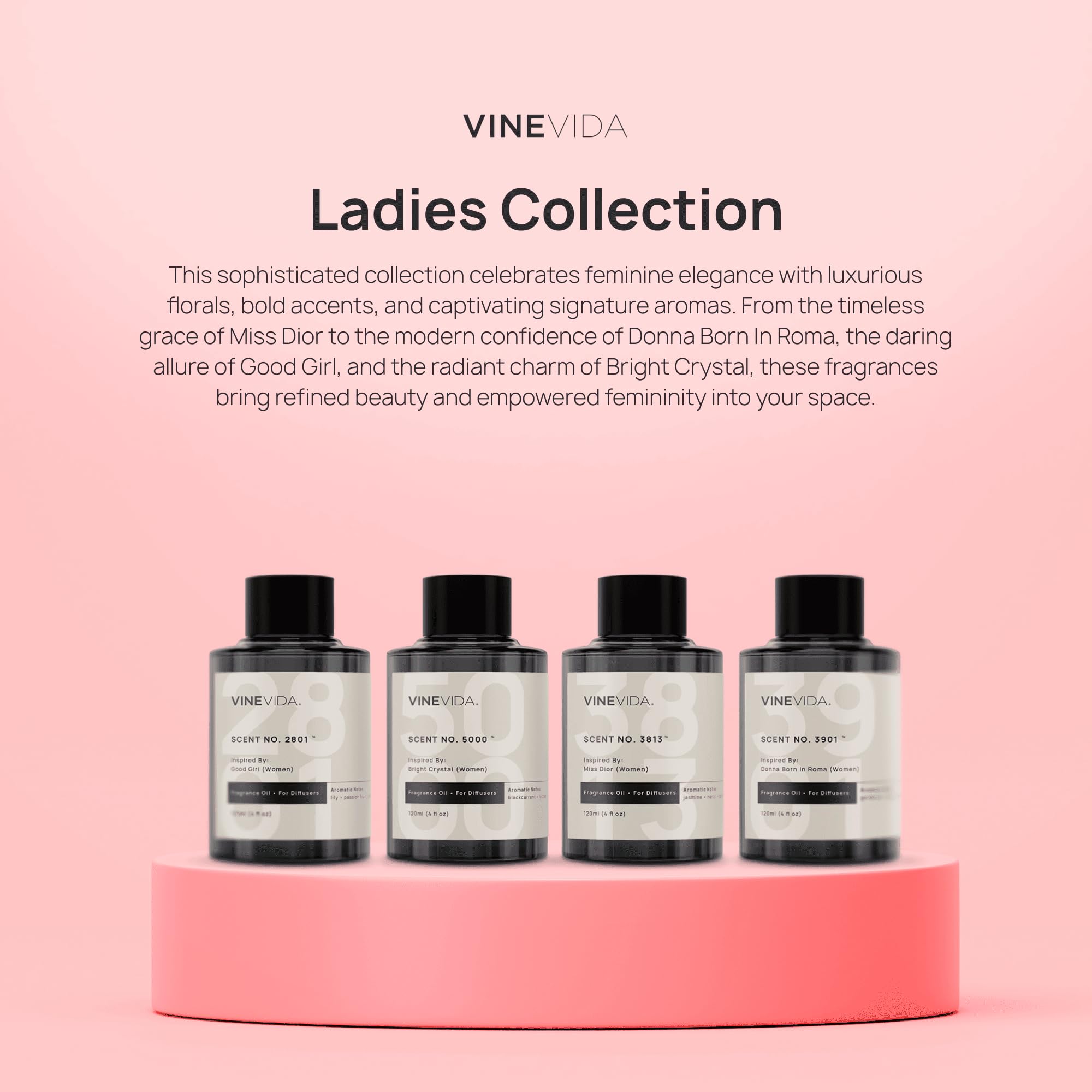 VINEVIDA cold air diffuser setup evenly distributes fragrance.