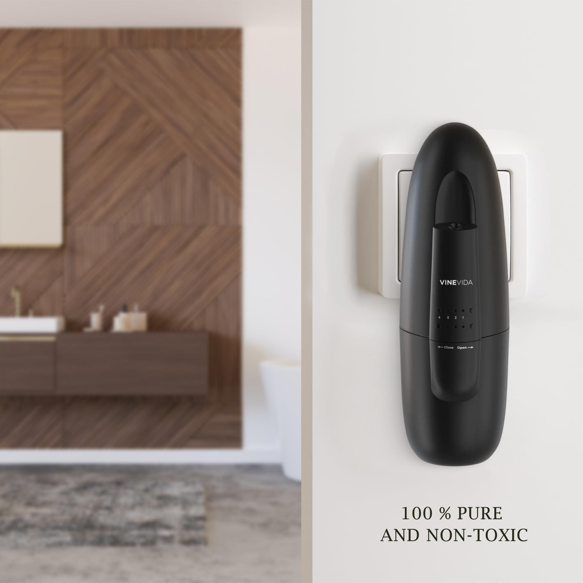 VINEVIDA diffuser in living room creates inviting, fresh fragrance.