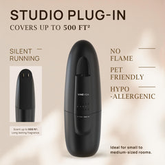 VINEVIDA diffuser providing office ambience with subtle fragrance.