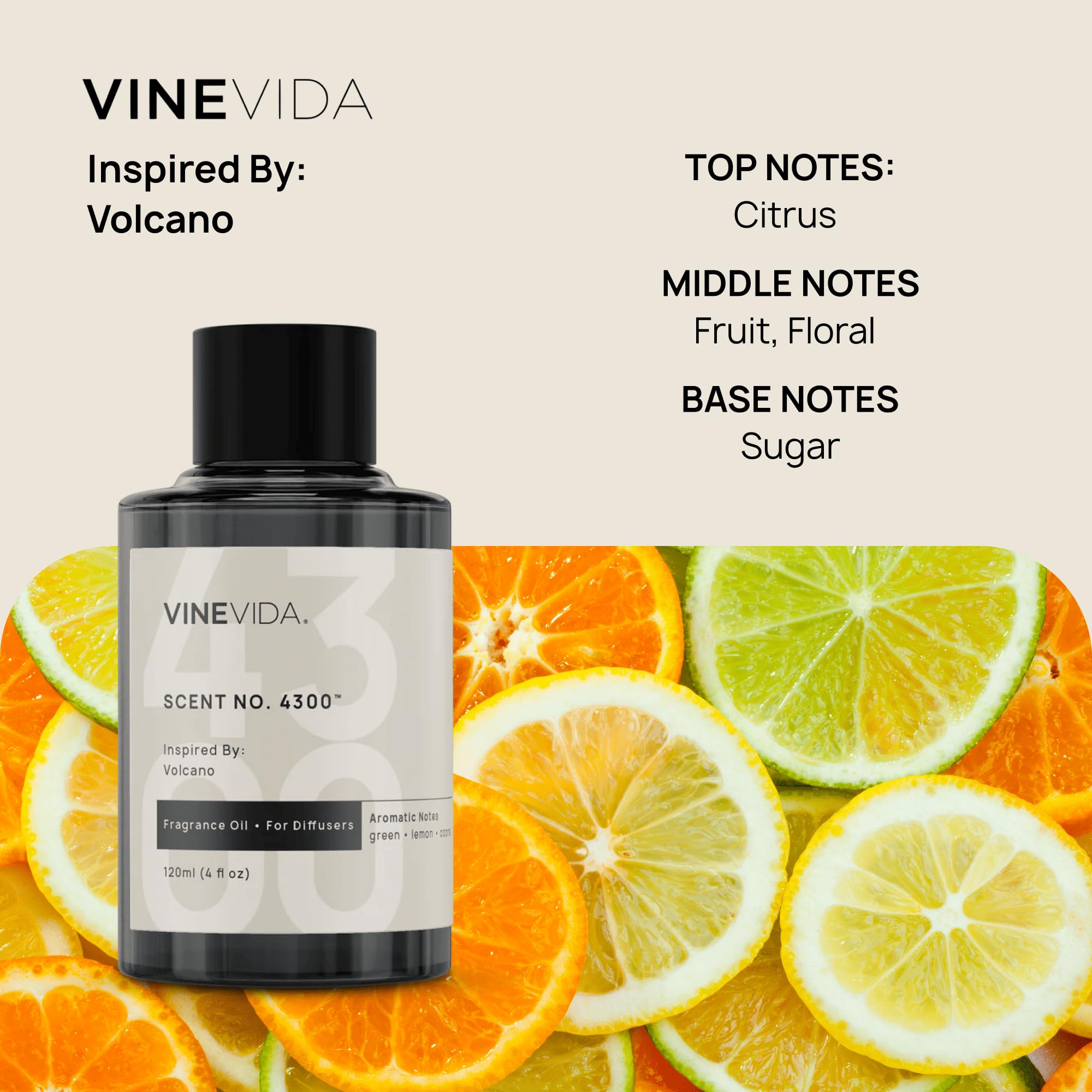 VINEVIDA Island Breeze diffuser oil brings coastal freshness to your home.