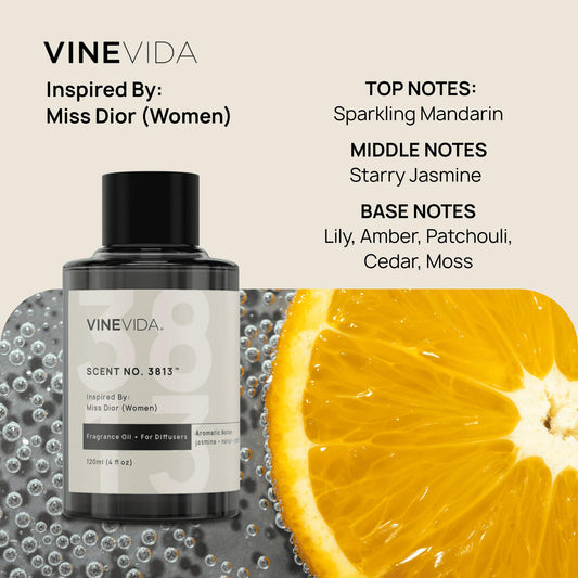 VINEVIDA Donna In Roma diffuser oil bottle evokes modern confidence and warmth.