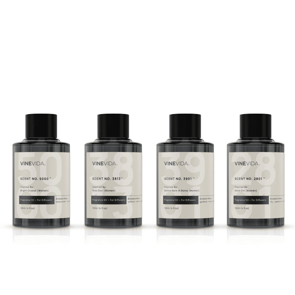 VINEVIDA Miss diffuser oil bottle with elegant floral notes for refined rooms.