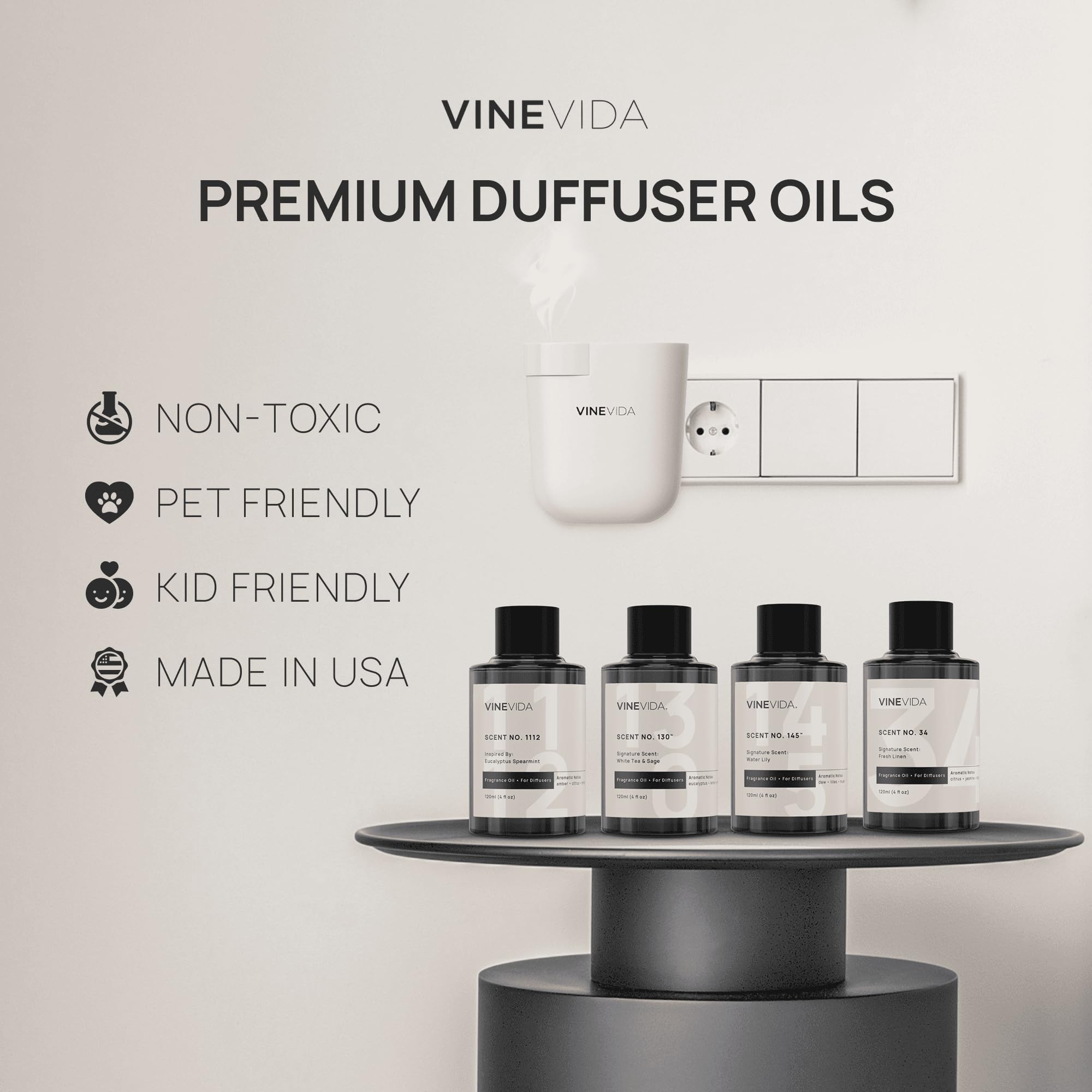 VINEVIDA long-lasting scent diffusion across a room