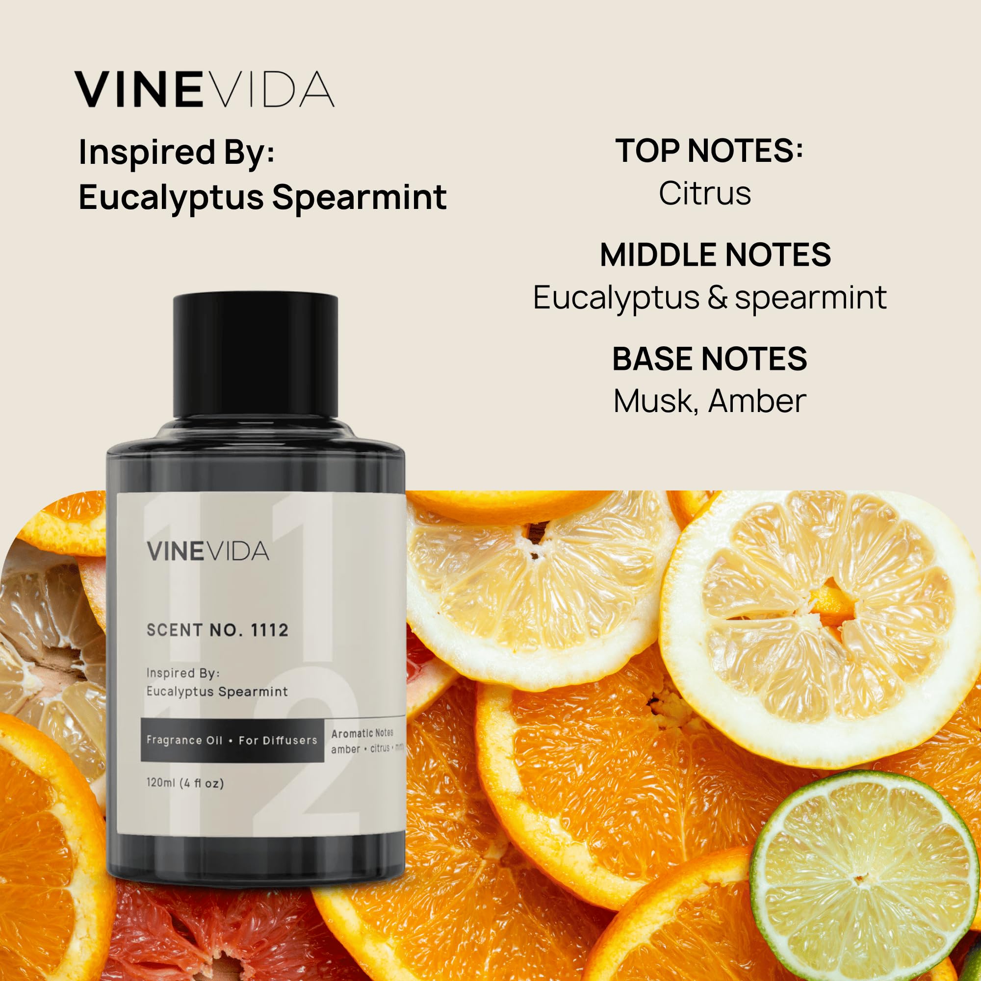 VINEVIDA packaging shot showing the four-diffuser oil set for display