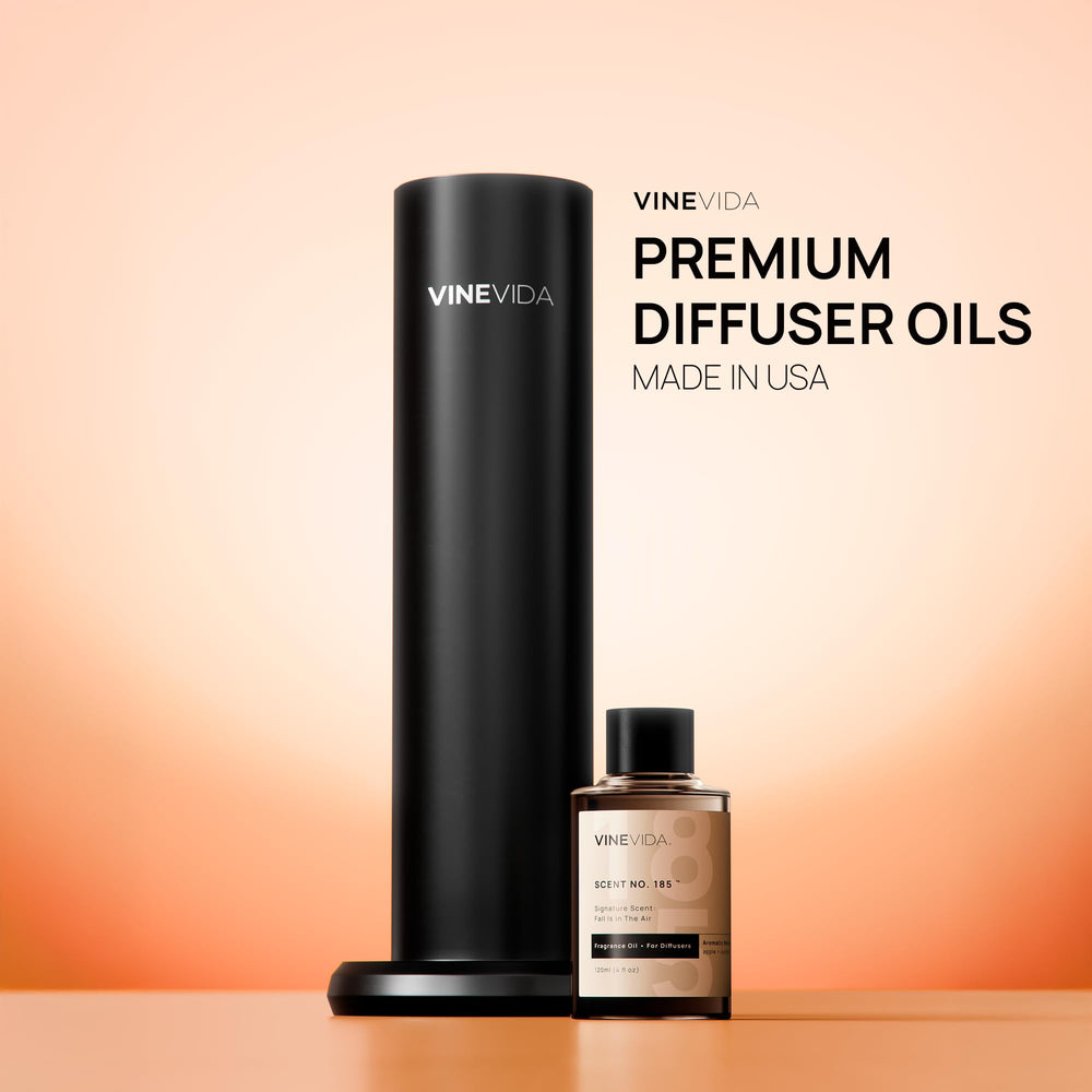 VINEVIDA phthalate-free-diffuser-oil label emphasizes safe, premium aroma.