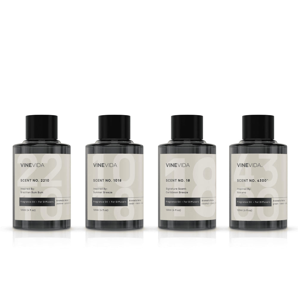 VINEVIDA Summer Collection pack4 diffusers create a bright, inviting living space.