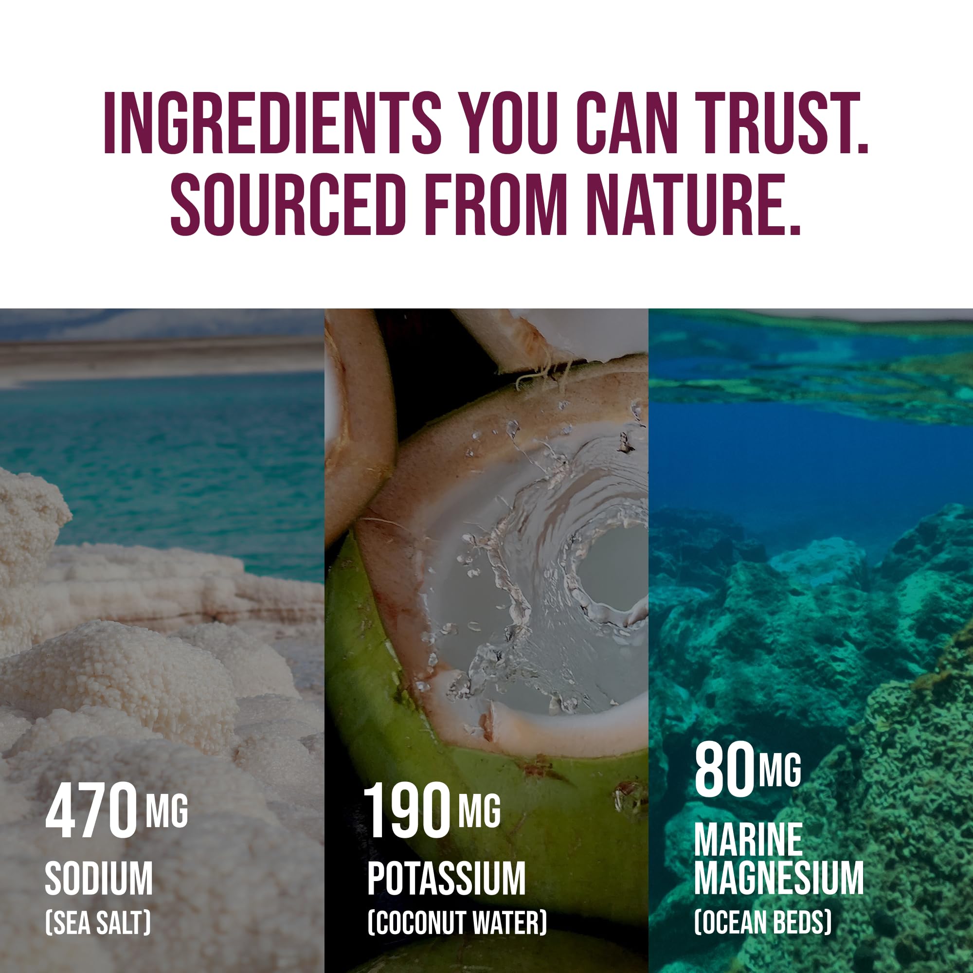 Berry scoop atop packet highlighting premium ingredients and electrolyte balance