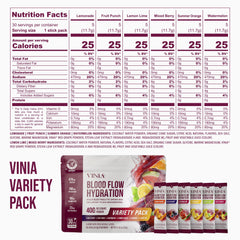 VINIA sampler pack front view for try before you buy hydration options