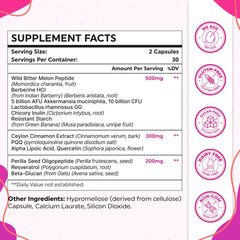 VINNETLLOY GLP-1 bottle top view easy-to-take capsules for everyday routine.