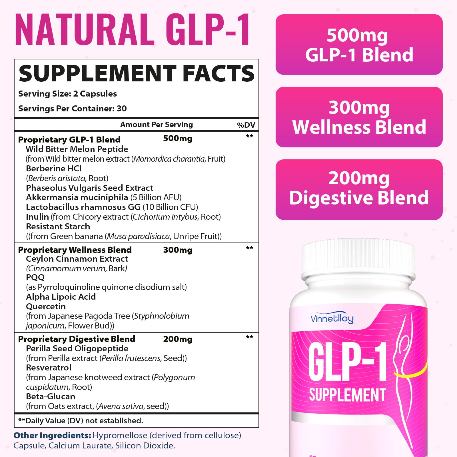 Usage guidance for VINNETLLOY GLP-1 highlighting pre-meal timing.