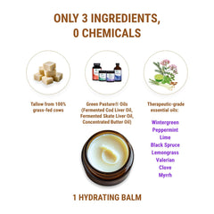 Vintage Tradition beef tallow detail highlights an all natural base for skin nourishment