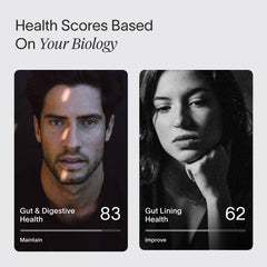Viome Health Scores Dashboard offering a clear view of gut health metrics.