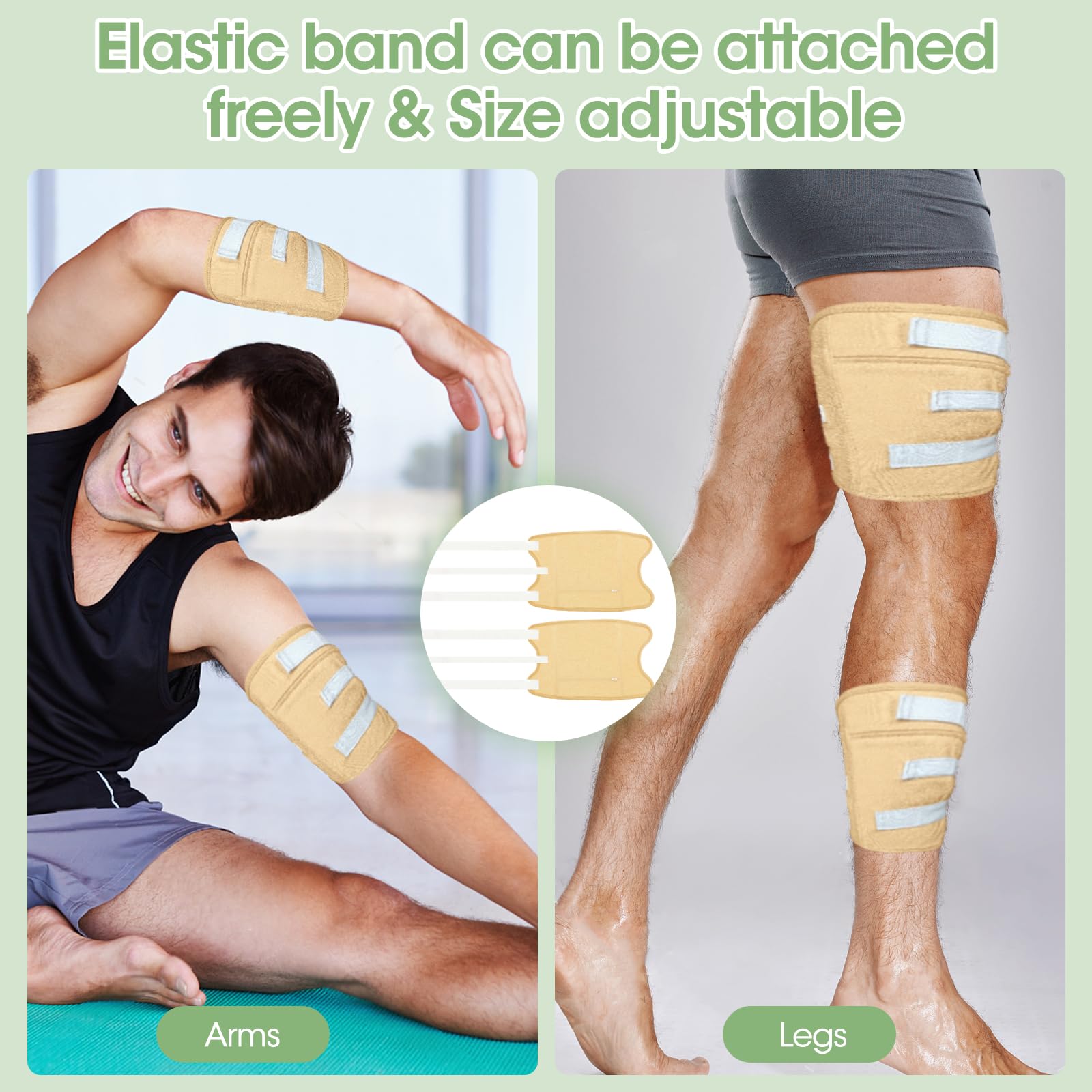 Viowey castor oil pack leg for full leg coverage and steady heat.
