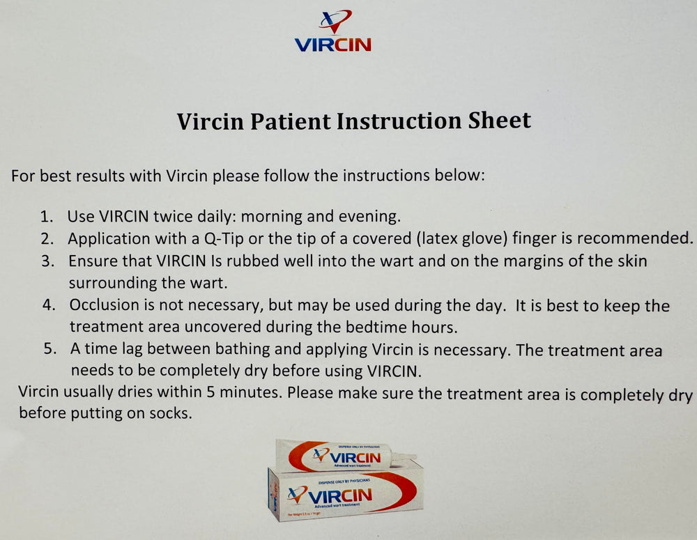 VIRCIN foot wart treatment in action supports targeted relief.