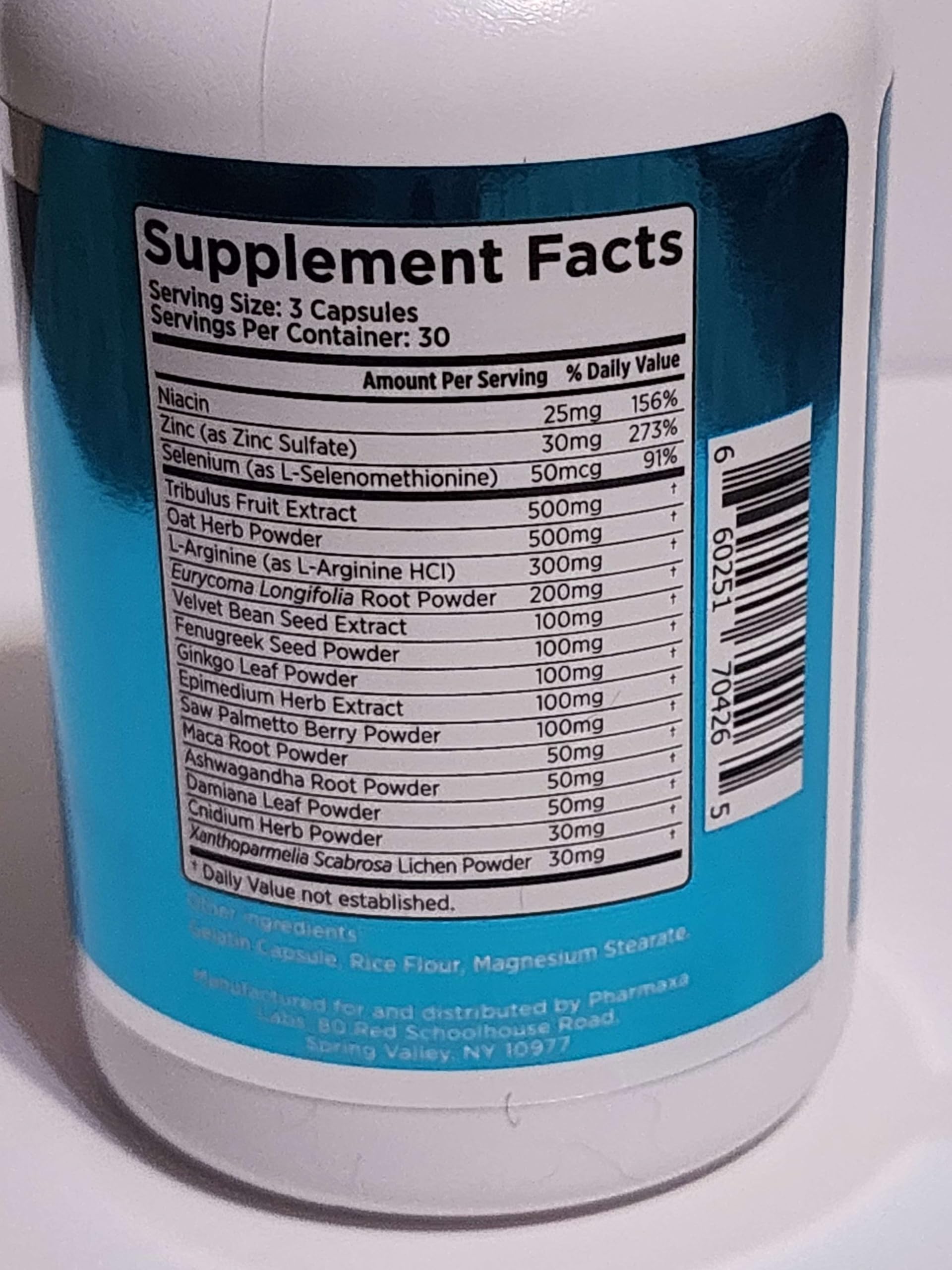 Virectin Loaded 90 capsules close-up shows capsule texture and cap design