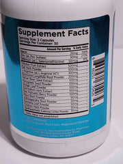 Virectin Loaded 90 capsules close-up shows capsule texture and cap design
