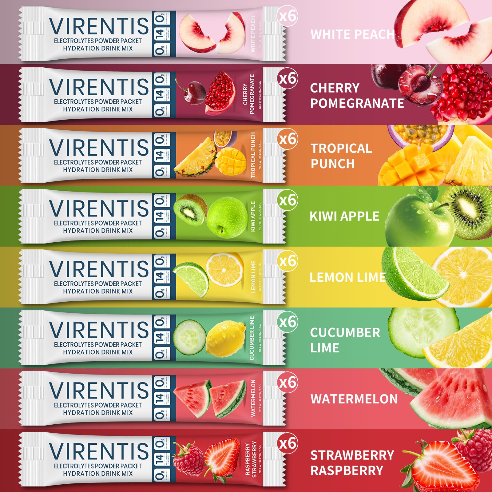 VIRENTIS individual stick packet ready to mix anywhere