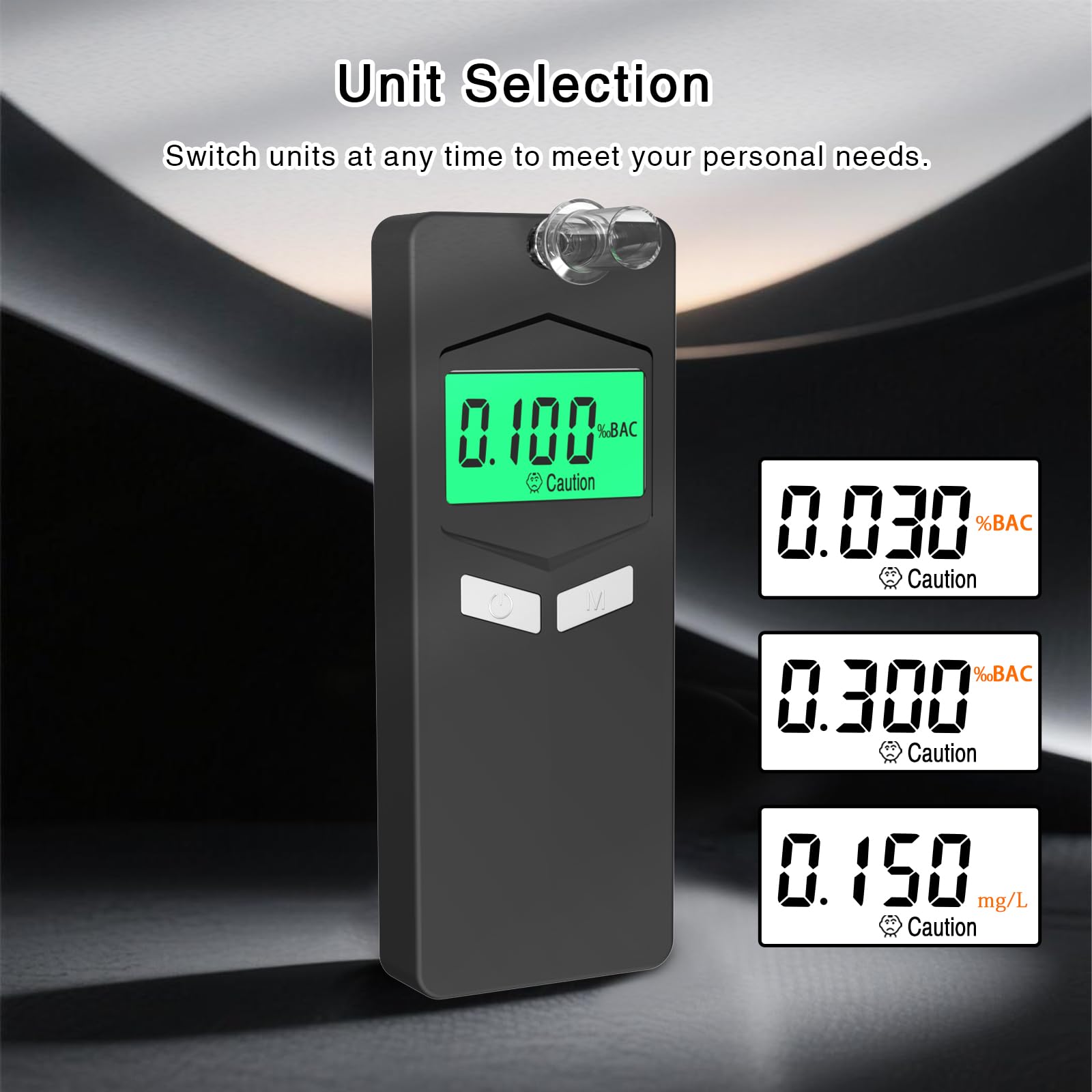 Virtue Sensor backlit LCD screen for easy reading day or night