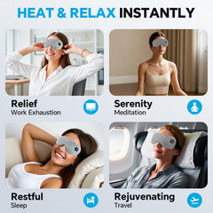 Visader travel pouch with eye mask for on-the-go wellness