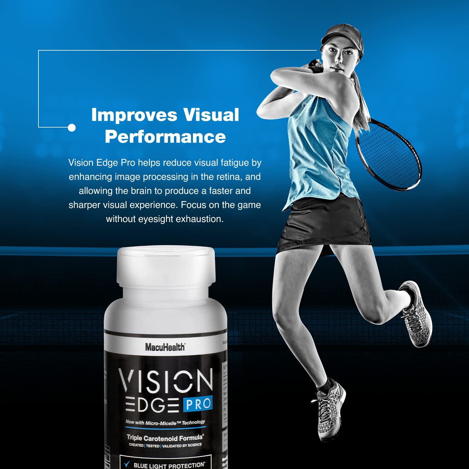 Vision Edge Pro omega-3 DHA support for balanced eye nourishment.