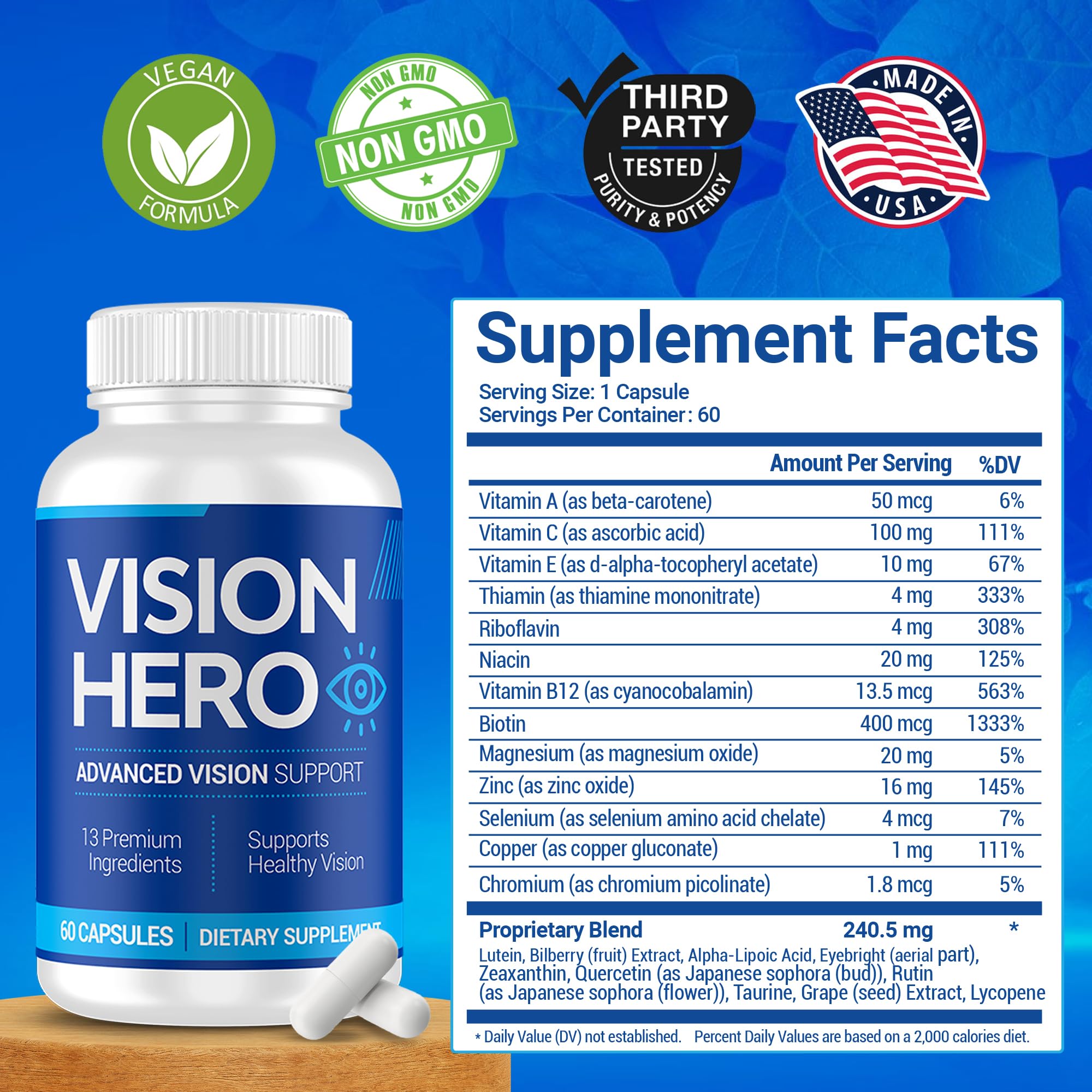 Vision Hero manufactured in a GMP-certified facility