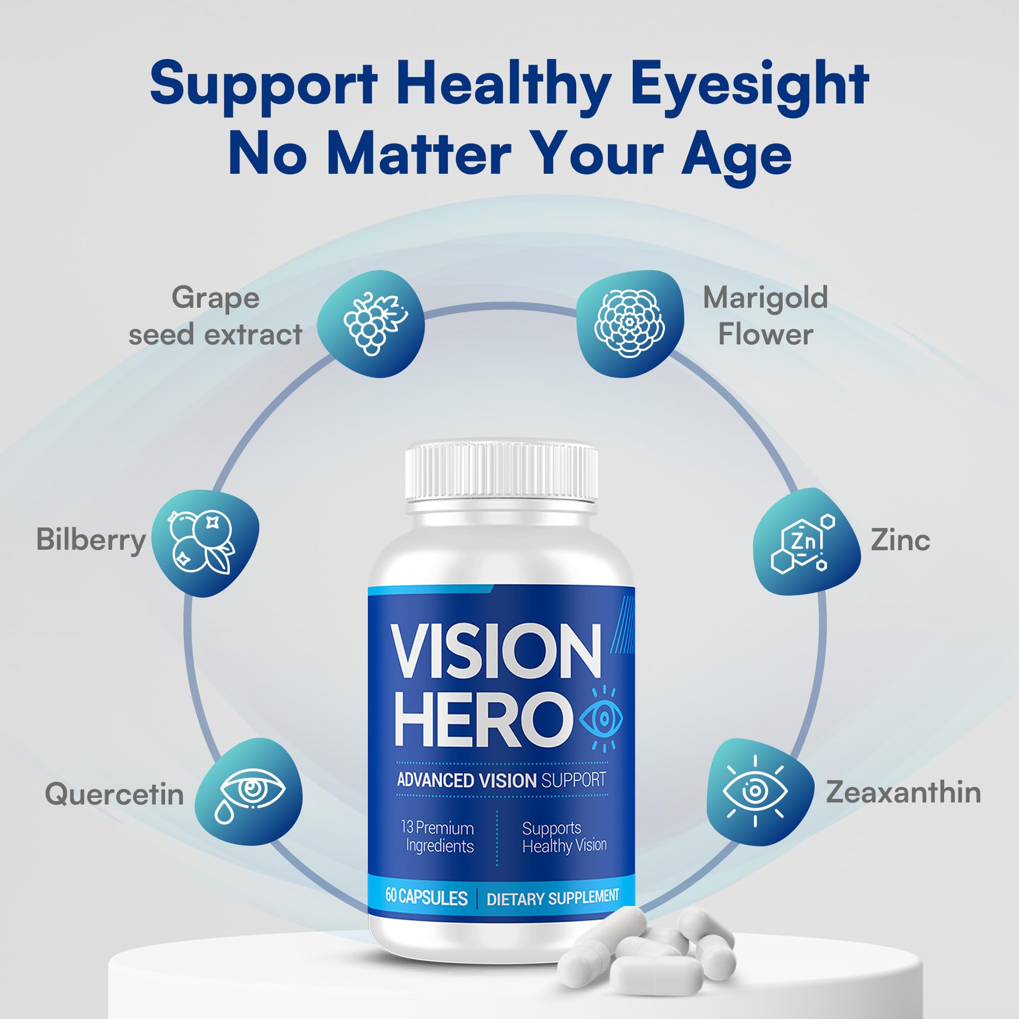Vision Hero zeaxanthin nutrients package emphasizes research-backed eye nutrition