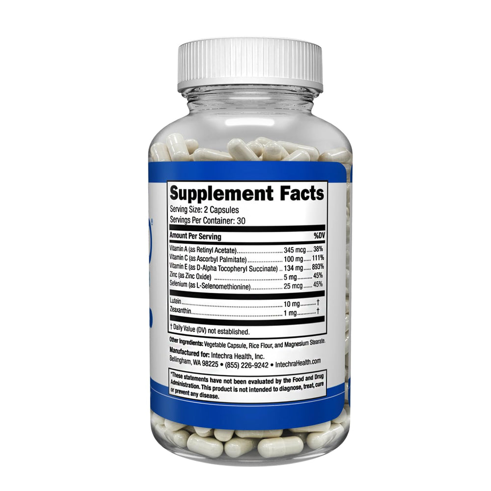 VISIPRO 20-20 veggie capsules on shelf show easy supplementation.