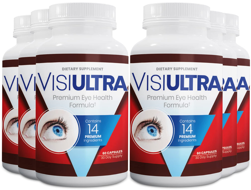 VisiUltra eye health bottle front view for daily eye support.