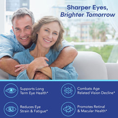 VisiUltra label closeup highlights lutein and zeaxanthin for retinal support.