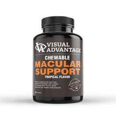 Visual Advantage Macular Support chewables tropical bottle pour for daily use