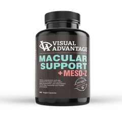 Visual Advantage Macular Support Plus Meso-Z bottle for screen-heavy days.