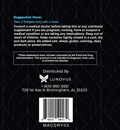 Visual Advantage Tear Support Omega-3 softgels close-up emphasizes essential fatty acids