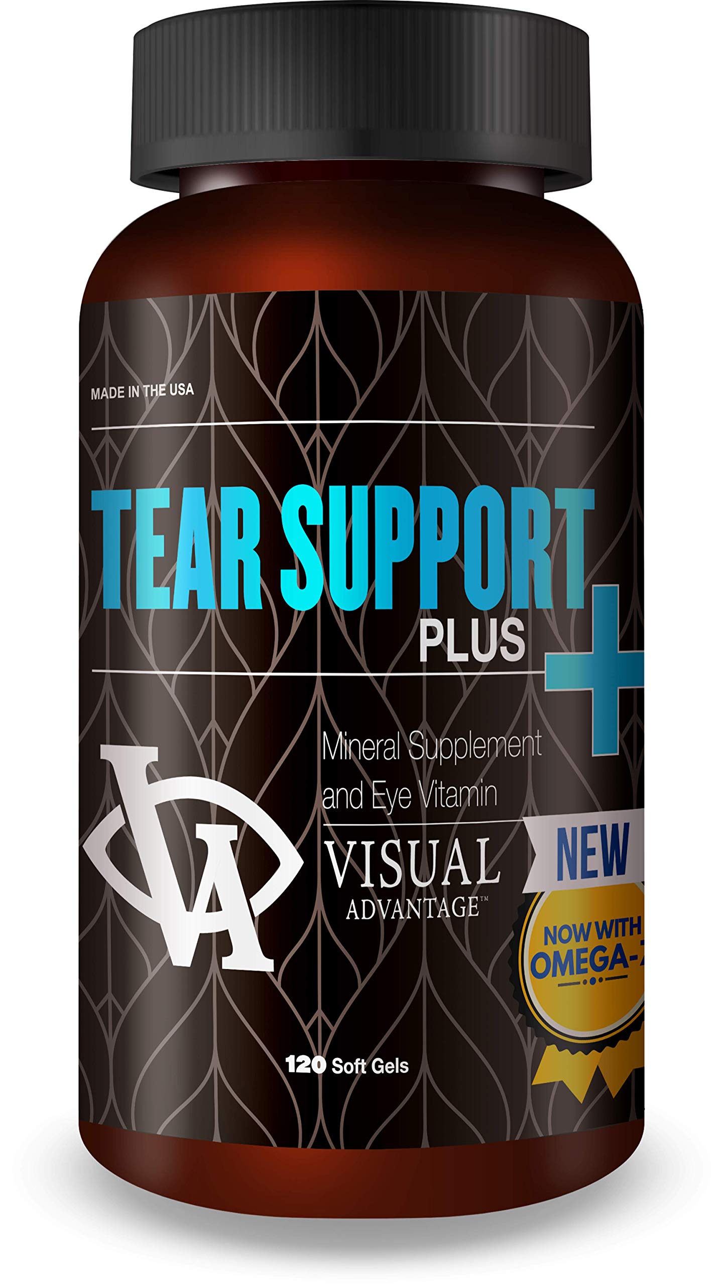 Visual Advantage Tear Support Plus bottle close-up for dry eye comfort