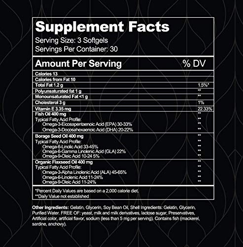 Visual Advantage Tear Support softgels dispense image demonstrates simple three daily dose routine