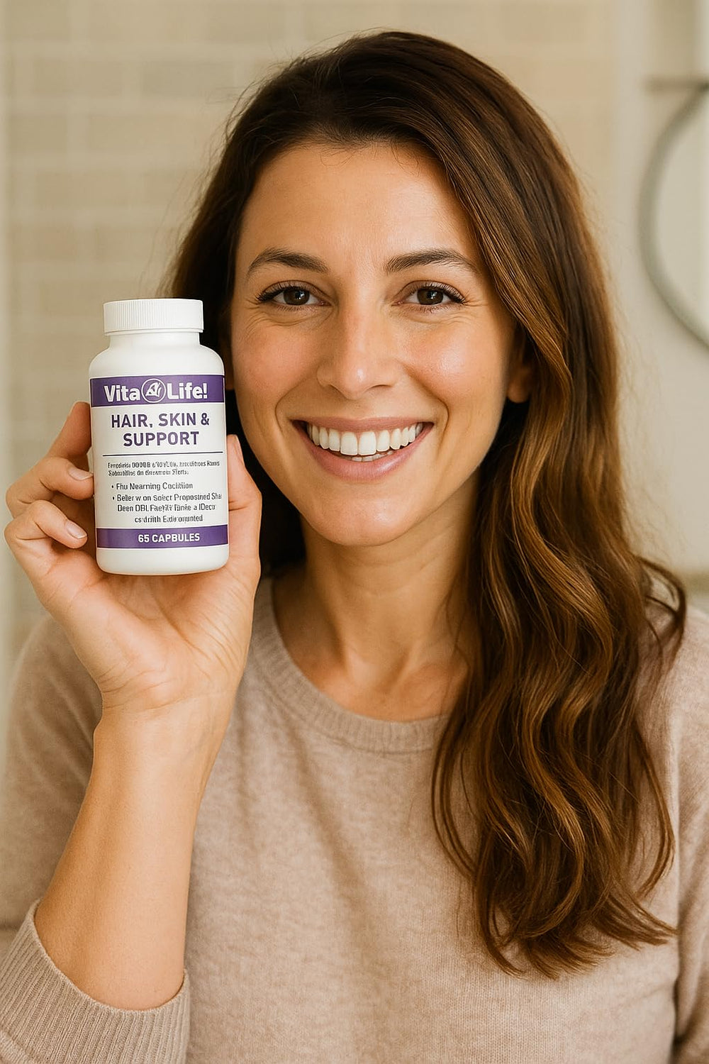 Pill dissolving visual of Vita4Life capsules indicating quick absorption.