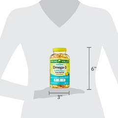ViT4US omega-3 softgels on a clean countertop.
