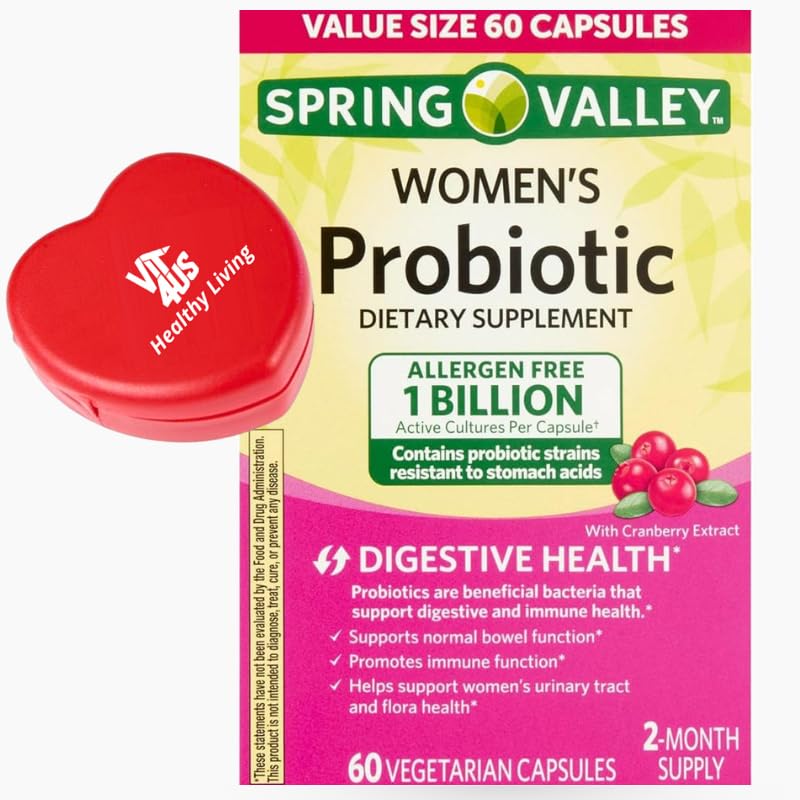 ViT4US Spring Valley probiotic bottle front view for digestive support