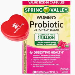 ViT4US Spring Valley probiotic bottle front view for digestive support