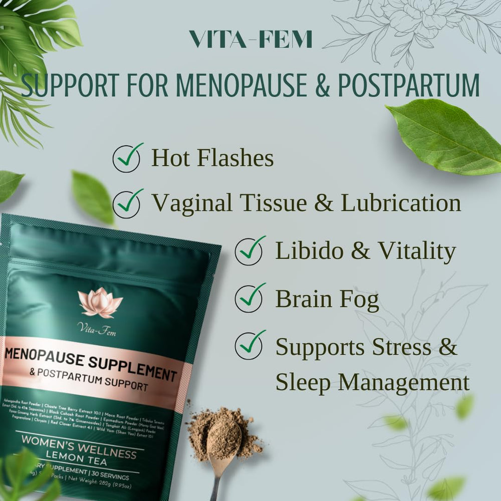 Vita-Fem night sweats relief stick pack promoting calmer nights