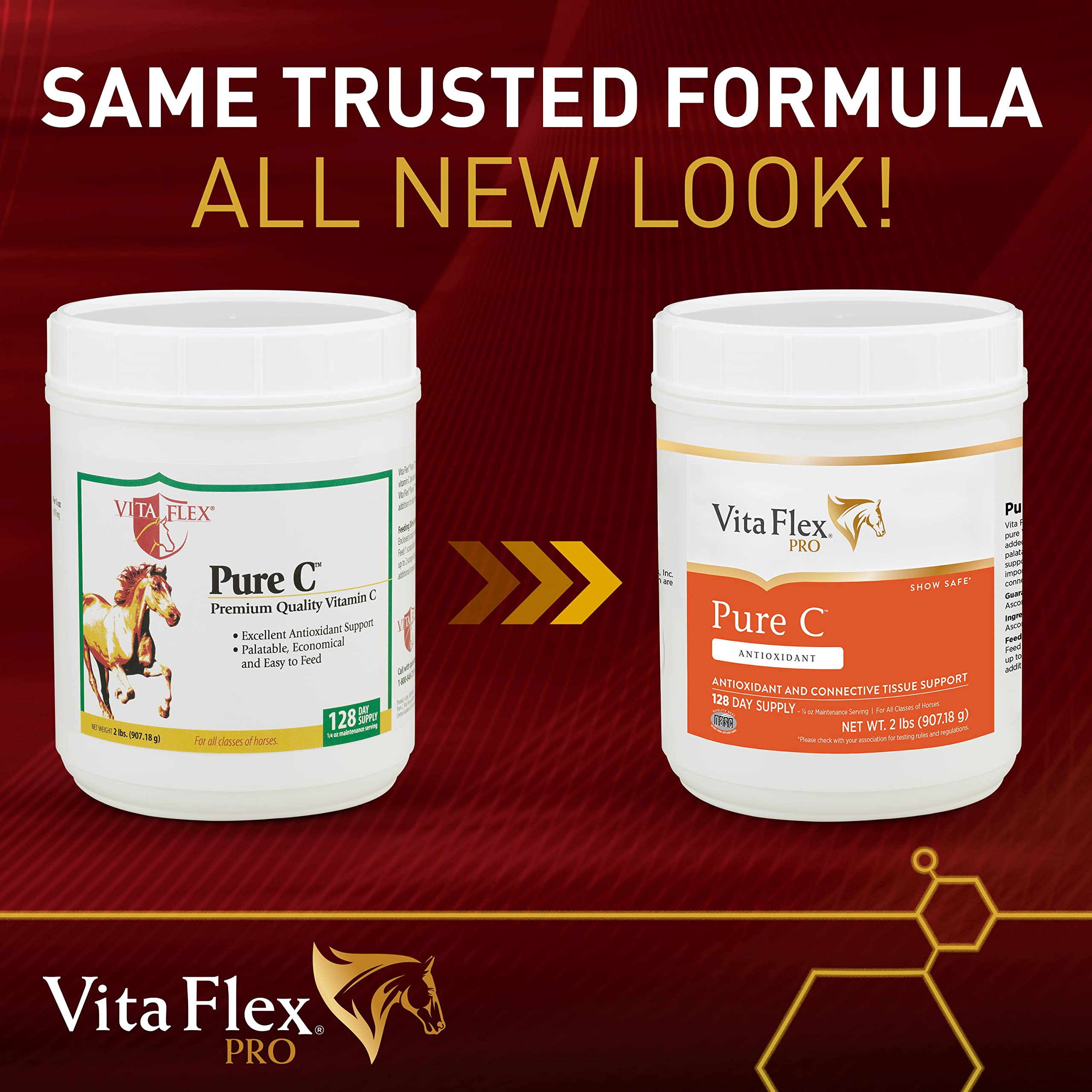 Vita Flex Pro Pure C scoop inside bottle showing easy feeding support.