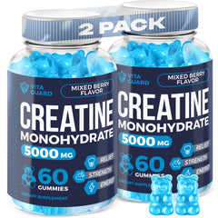 Vita Guard Creatine Gummies packshot showing high-potency formula for workout support