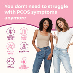 VITA-PCOS inositol zinc blend capsules emphasizing cycle wellness.