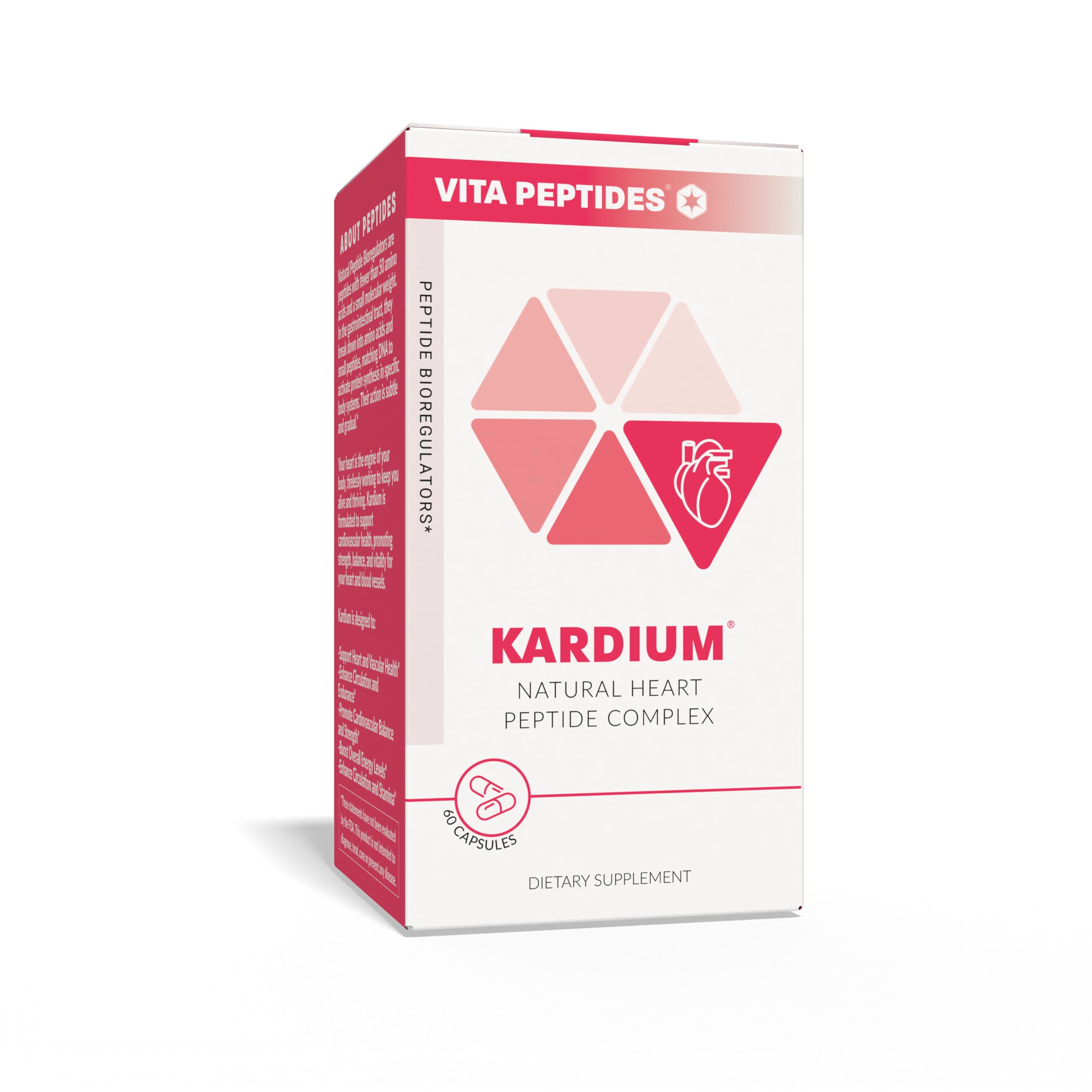 Vita Peptides Kardium active-use scenario, person taking capsules to support energy balance
