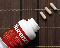 Vita Sciences Nurenza packaging box emphasizing wellness and antioxidant support