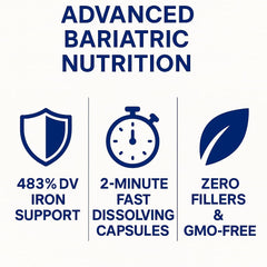 Vita4Life bottle shows dosage guidance for daily bariatric vitamins.