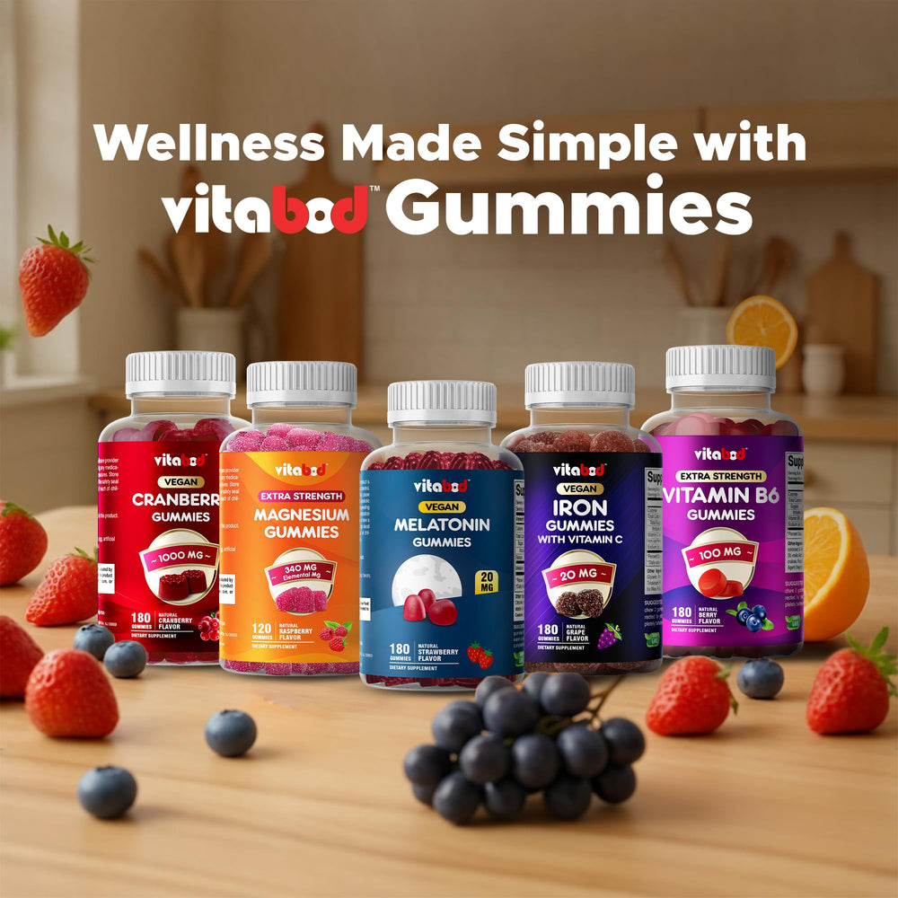 Vitabod Melatonin Gummies three-bottles-pack showcases value and consistency.