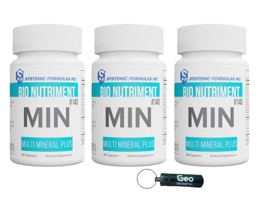 VitaBoost MIN140 label close-up highlighting a clean, gluten-free mineral blend for gentle digestion