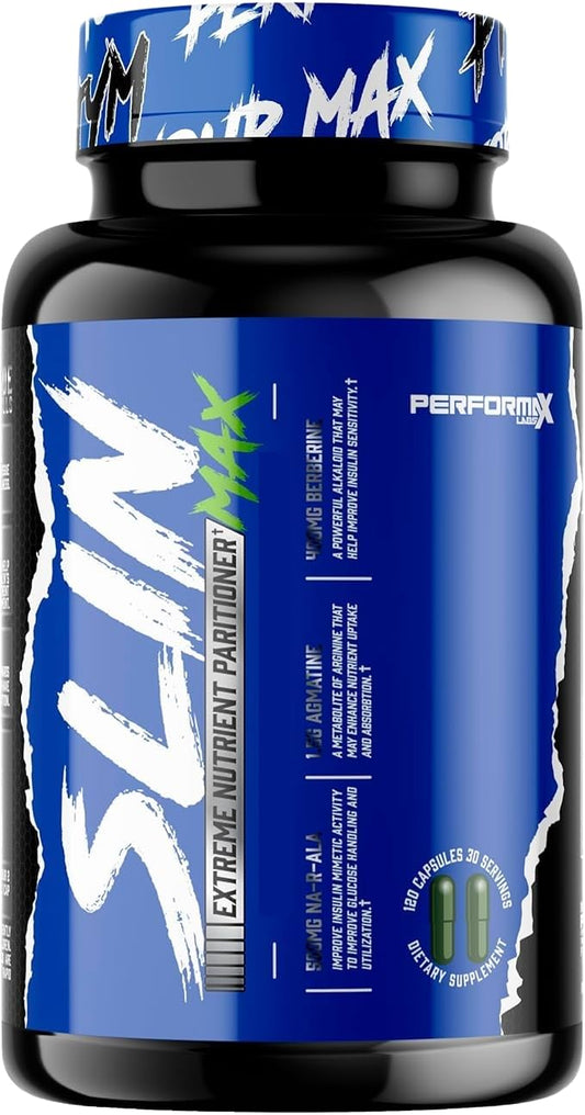 VitaBoost SLIN Max bottle front view highlighting the nutrient partitioning formula for workouts
