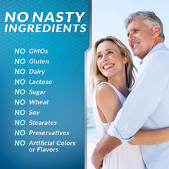 VitaBreeze no GMOs image reinforces a clean formula without unwanted fillers